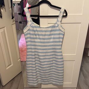 Lilly Pulitzer Blue and White Striped Dress